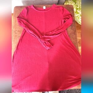 Old Navy Long Sleeve Red Dress
